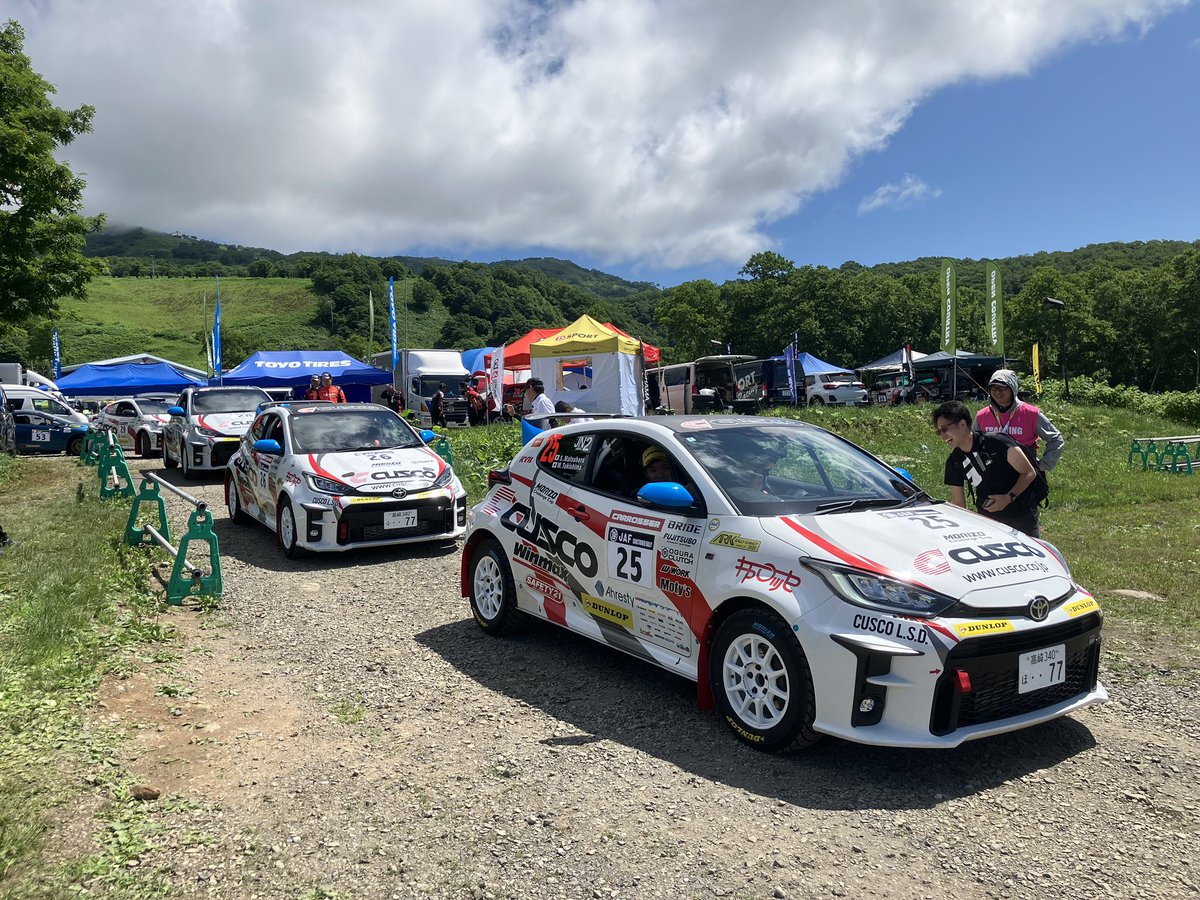 #全日本ラリー選手権 第5戦 2025 
ARTラリー・カムイ 今季初のグラベル戦🏔️
スタートしました！
　
#WinmaX