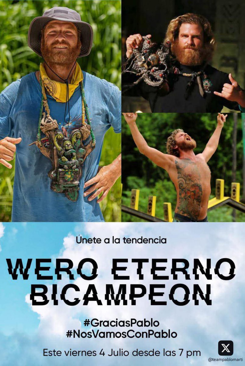 mejian2099's tweet image. #ViernesDeExtinción
#survivor #survivor2025 #TeamHeroes
#TeamVillanos #GraciasPablo #NosVamosConPablo #SurvivorMexico