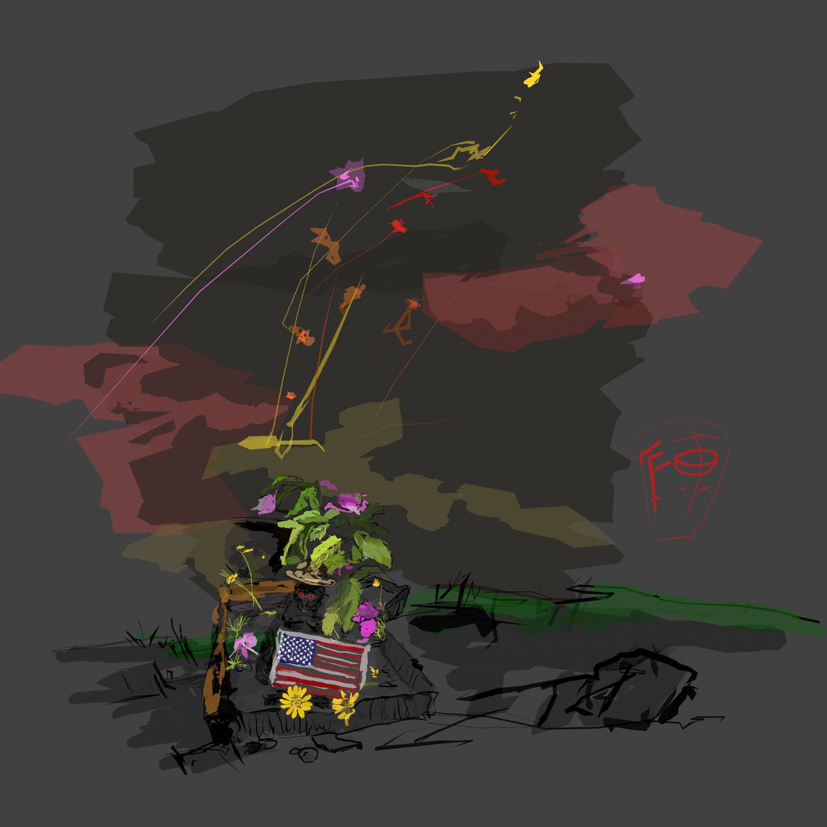 "Tom's 4th July"  hope everyone is having a nice 4th. watchout for forest fire..