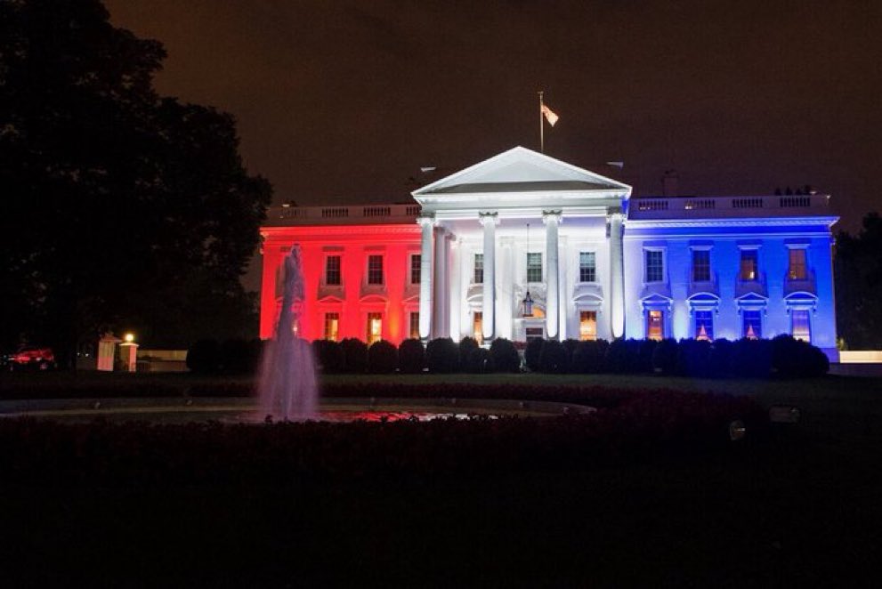 WE ARE SO BACK! 

Look at The White House right now !