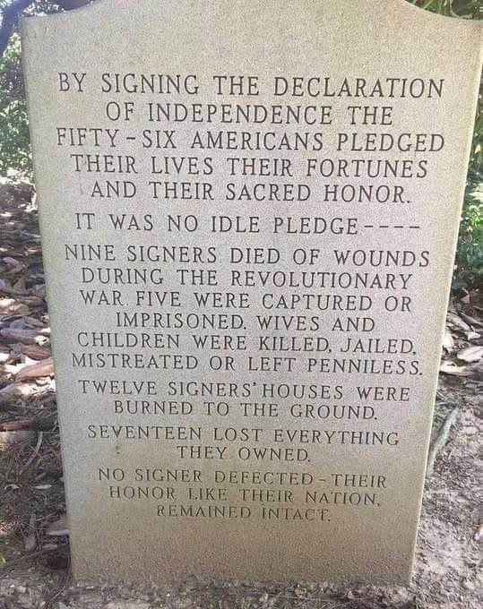 Happy Independence Day! 
What would you sacrifice for freedom?