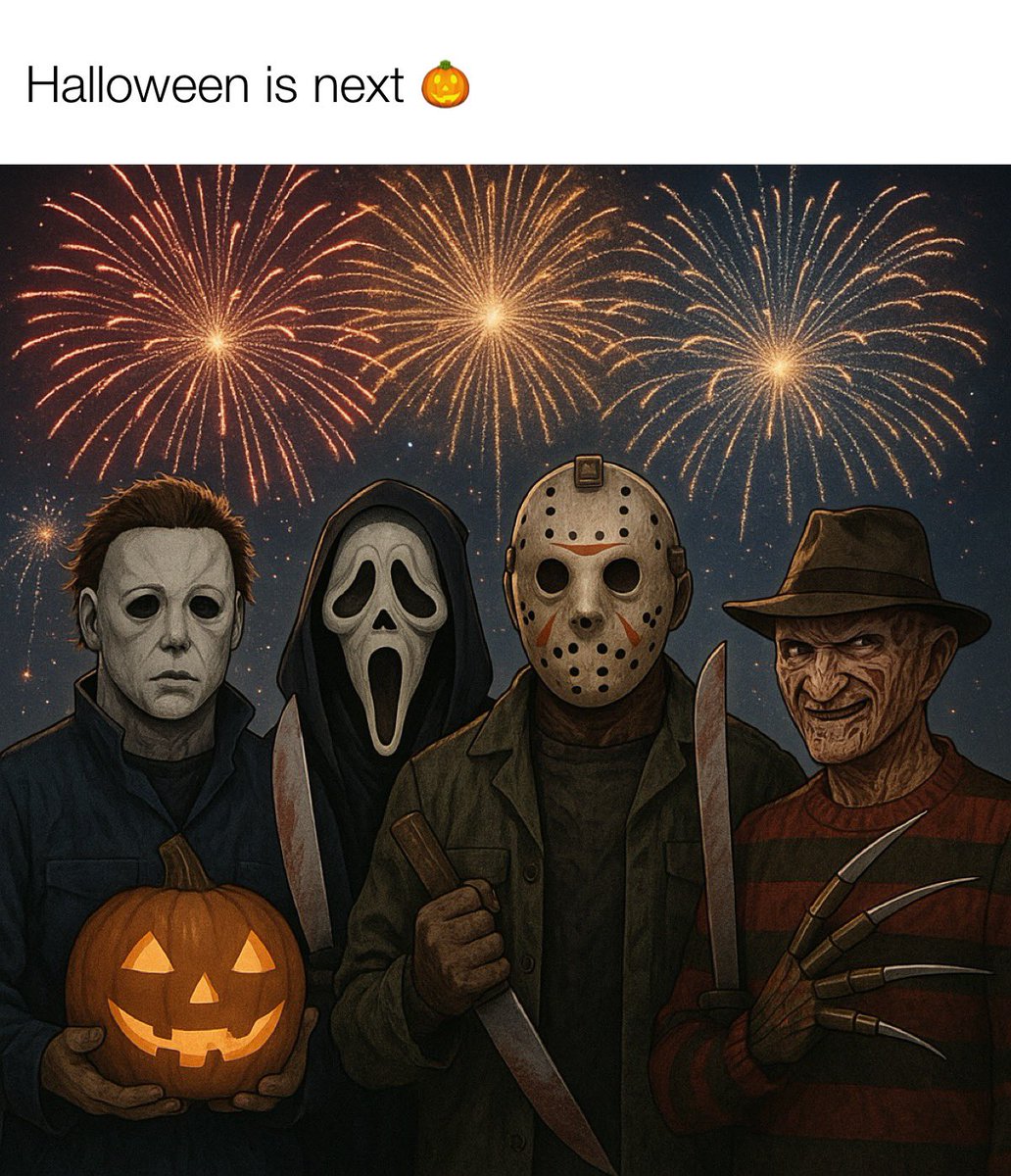 As soon as that last firework goes off 
🎃 🎃 🎃 🎃 🎃 🎃 🎃 🎃 🎃 🎃 🎃 🎃