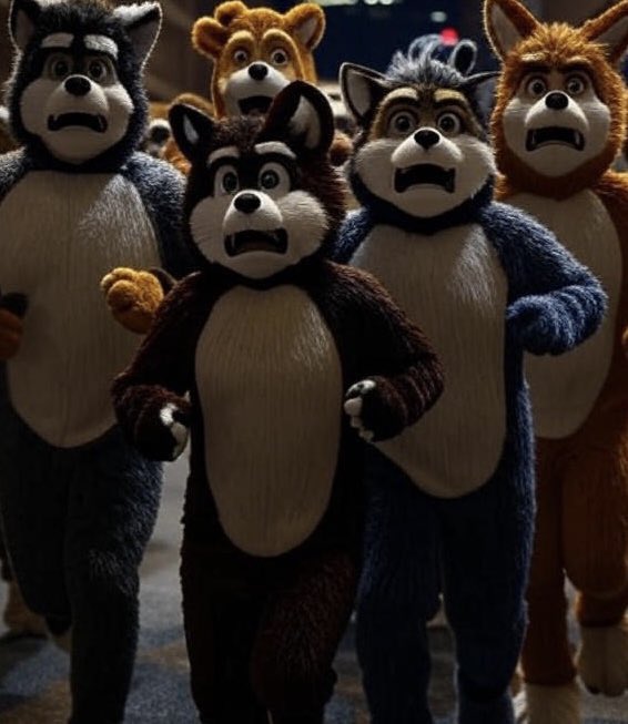 Furries spooked by downtown fireworks. More at 11.