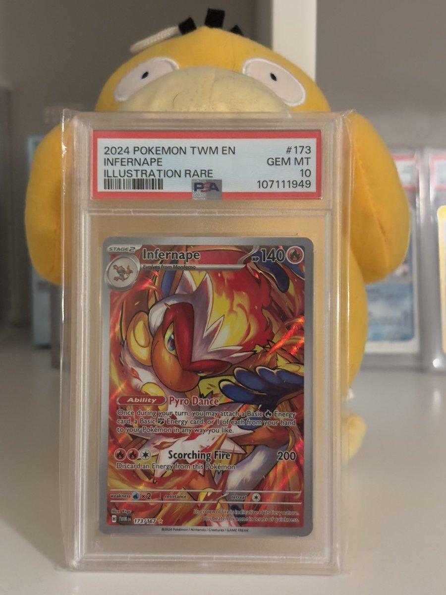 I know I already said last one, but it feels wrong to leave out slabs...

🌟GIVEAWAY🌟

PSA 10 Gem Mint Infernape IR!

To Enter:
✅Follow Us
✅Retweet

That's it!

Winner Drawn 7/18 - US only!

Check out our other giveaways! I think this is the last one tonight 😅