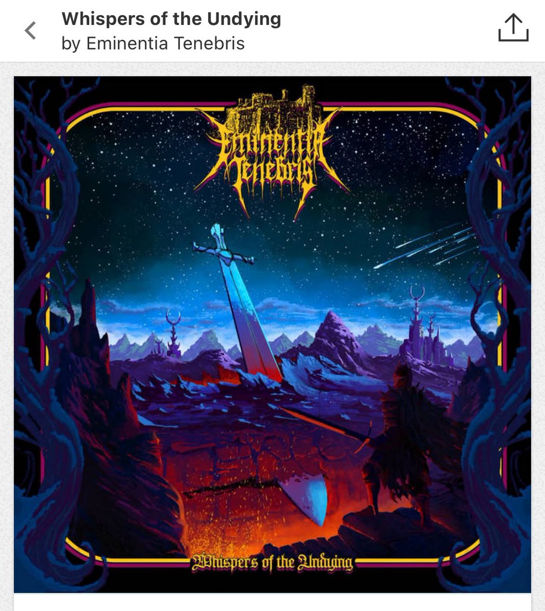 Me loving a French Atmospheric Black Metal album???   Who would have thought???  Very Inherits the Void-y.  Love the 6/8 grooves!

eminentiatenebris.bandcamp.com/album/whispers…