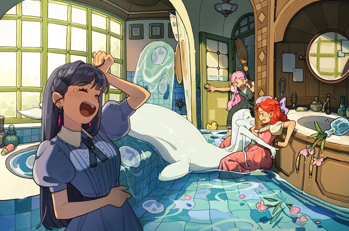 Friend’s sudden visit🛁🐟