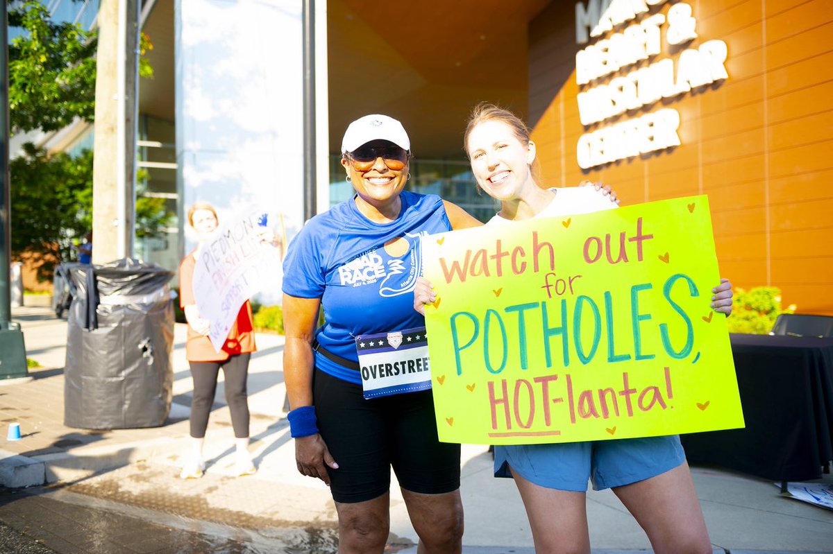 ENJOYED participating in the country’s largest 10K race.  So much fun walking down our iconic Peachtree &amp; indulging the sidelines for all 6+ miles.    
           HAPPY 4th of July ❣️🤍💙