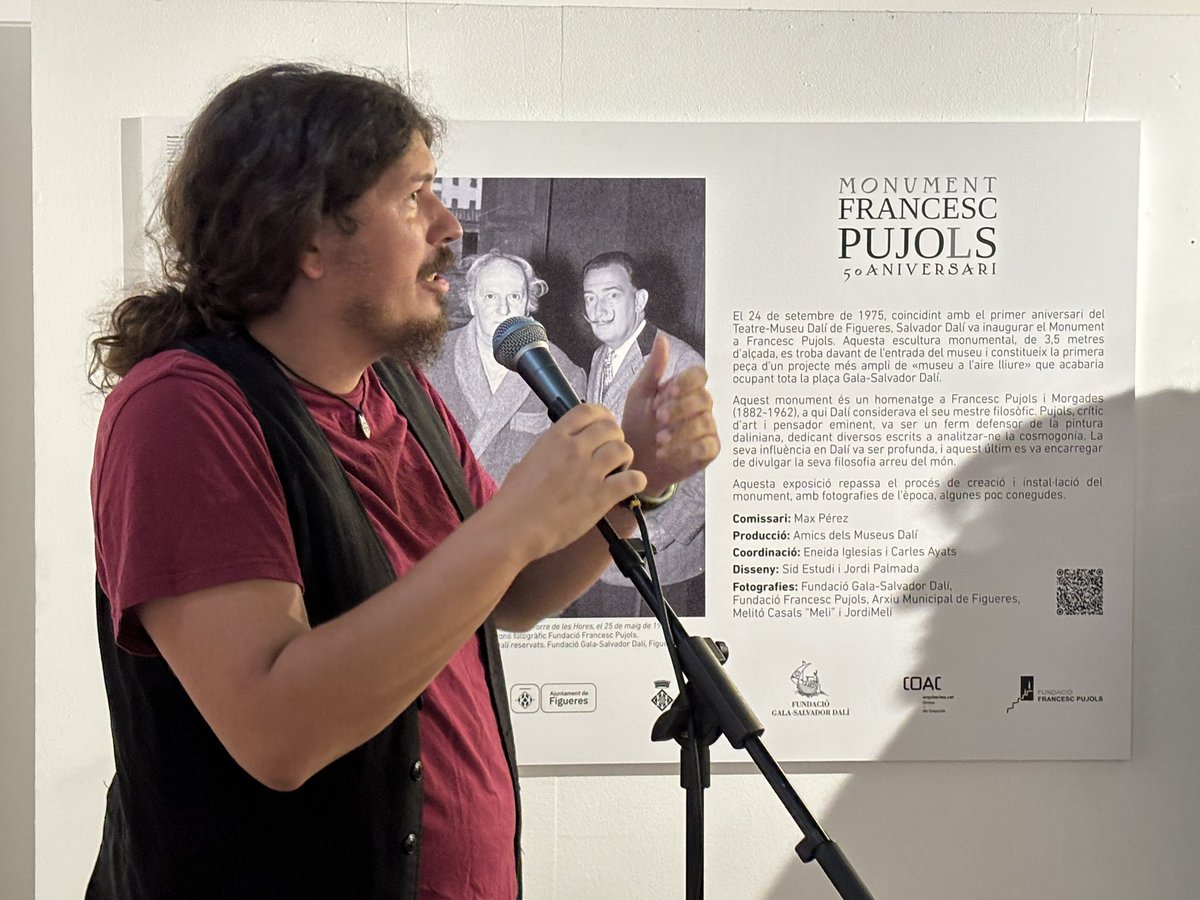 tramuntana_tv's tweet image. Els @AmicsMuseusDali han inaugurat l’exposició “Monument a Francesc Pujols: 50è aniversari” a la seu del COAC Figueres (plaça de l’Església).

🗓 Del 4/07 al 4/10 de 2025
