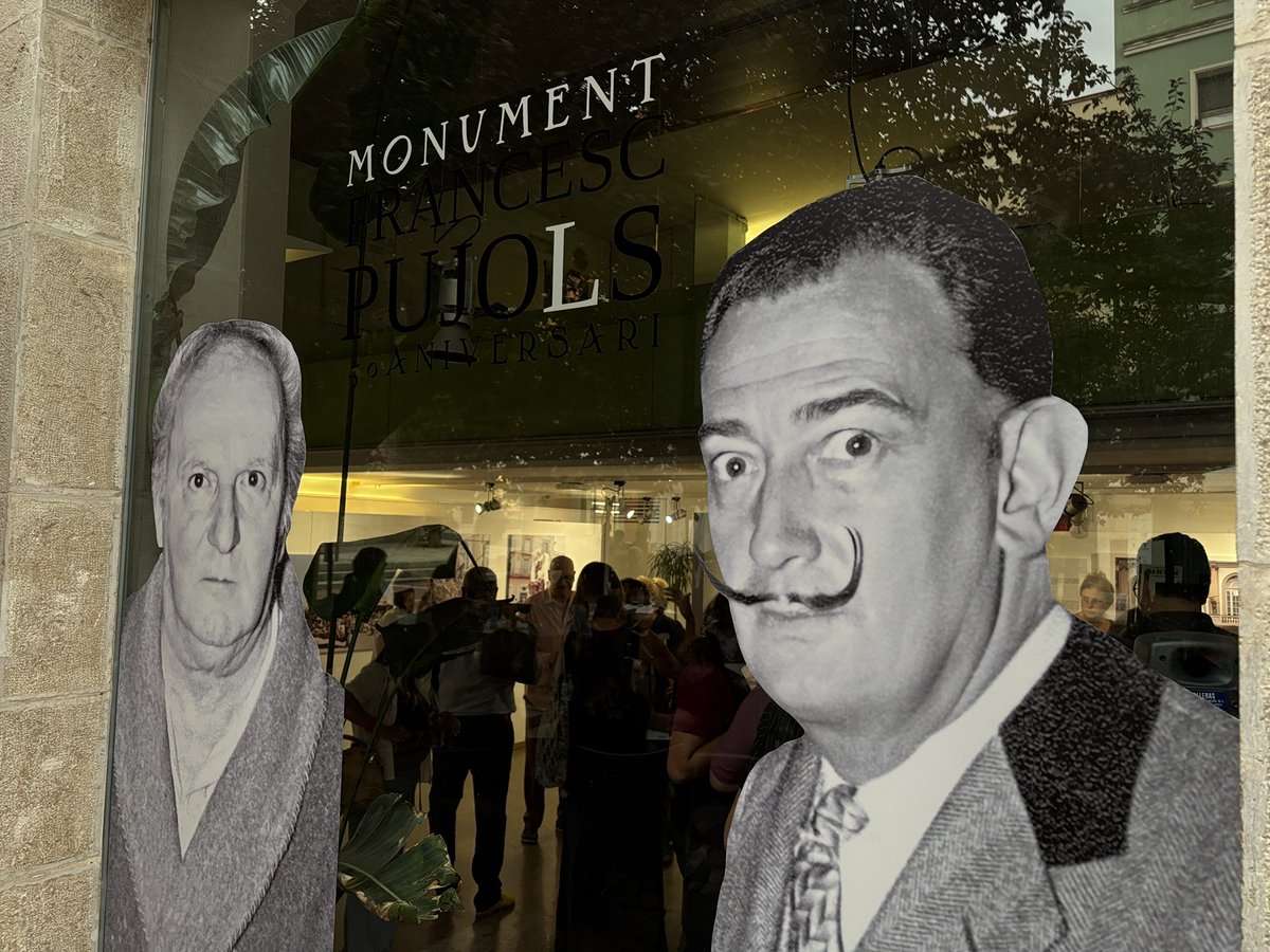 tramuntana_tv's tweet image. Els @AmicsMuseusDali han inaugurat l’exposició “Monument a Francesc Pujols: 50è aniversari” a la seu del COAC Figueres (plaça de l’Església).

🗓 Del 4/07 al 4/10 de 2025