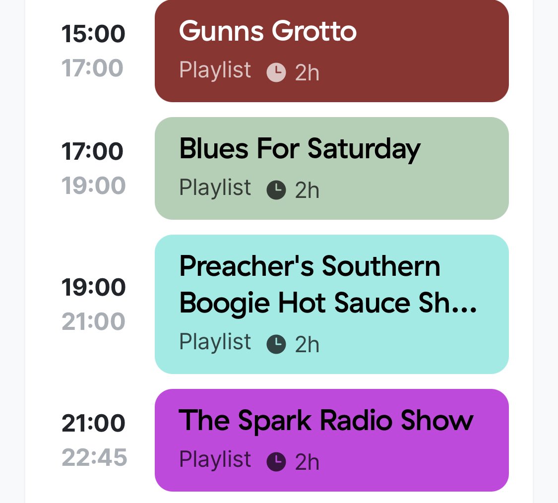 Good morning all and check out our schedule on CMRSradioone.com we have a varied selection of music for today and a full schedule. Be it ‘60’s, ‘70’s, ‘80’s pop, blues, r’n’b, soul, blues or rock. 
Tune in and check out the tunes. A perfect soundtrack for a Saturday. Have