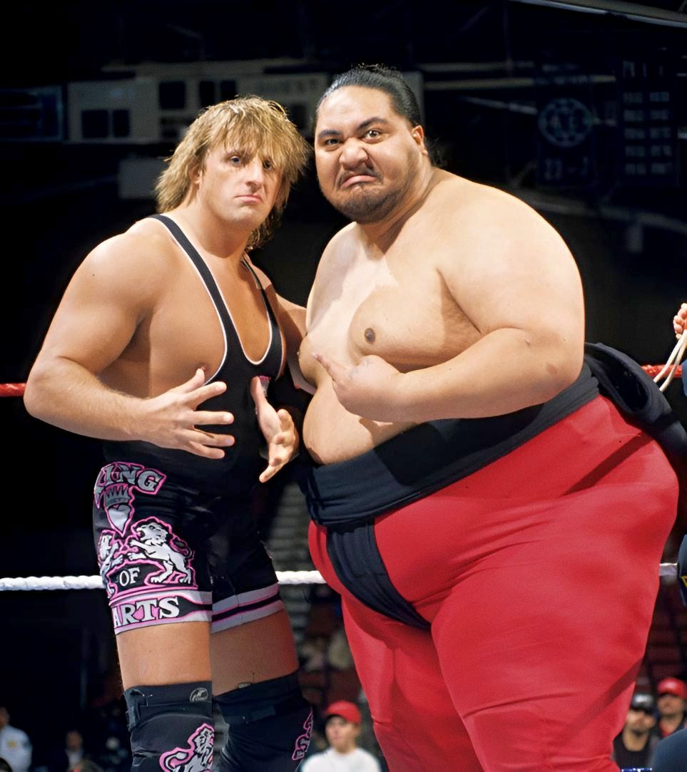 The King of Harts and the awesome Yokozuna! #WWF #WWE #Wrestling #OwenHart #Yokozuna