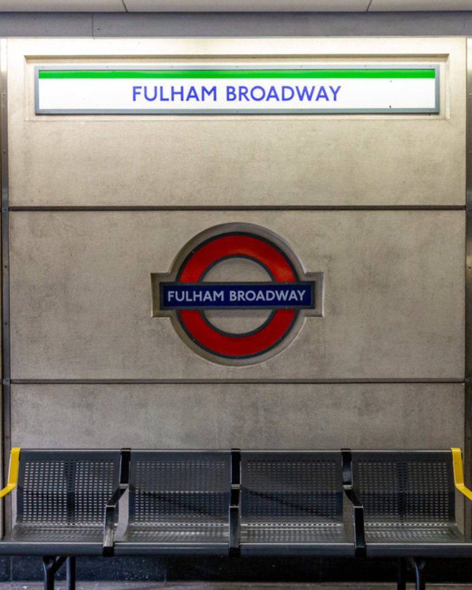 TfL's tweet image. Fulham Broadway 📍
Opened as Walham Green in 1880, the original station building was replaced in 1905 by Harry W Ford to accommodate crowds for the newly built Stamford Bridge stadium.
Comment below which football team plays here 👇