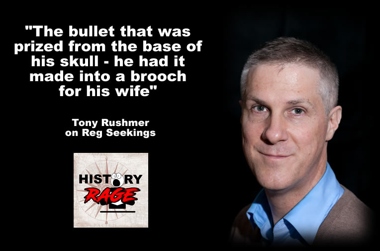 History Rage Podcast (@historyrage) on Twitter photo 🚨 THIS WEEK🚨
A Bullet for Keeps 🎯💍
Shot in the skull, survived, and turned the bullet into a brooch for his wife. Reg Seekings’ war stories are the stuff of legend. Historian Tony Rushmer <a href="/RushmerPR/">Tony Rushmer</a> shares this incredible tale of resilience. #WWII #SAS #HistoryGeek
Listen 🚨 THIS WEEK🚨
A Bullet for Keeps 🎯💍
Shot in the skull, survived, and turned the bullet into a brooch for his wife. Reg Seekings’ war stories are the stuff of legend. Historian Tony Rushmer <a href="/RushmerPR/">Tony Rushmer</a> shares this incredible tale of resilience. #WWII #SAS #HistoryGeek
Listen