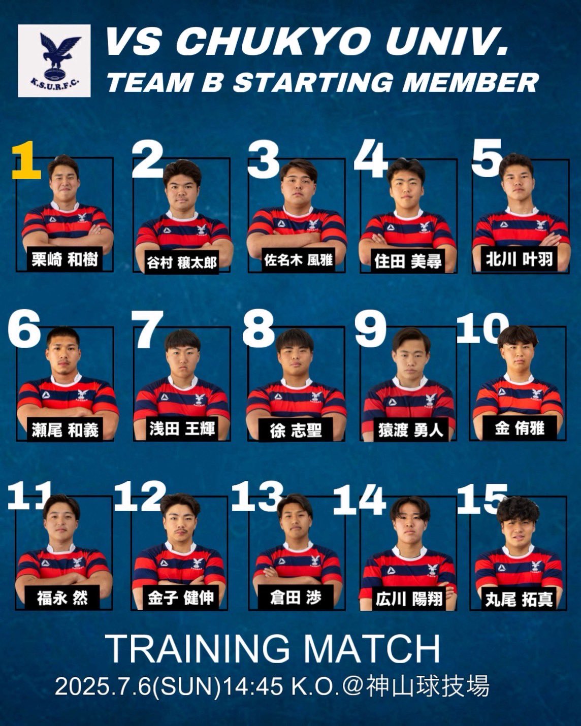京都産業大学体育会ラグビー部 on X: 