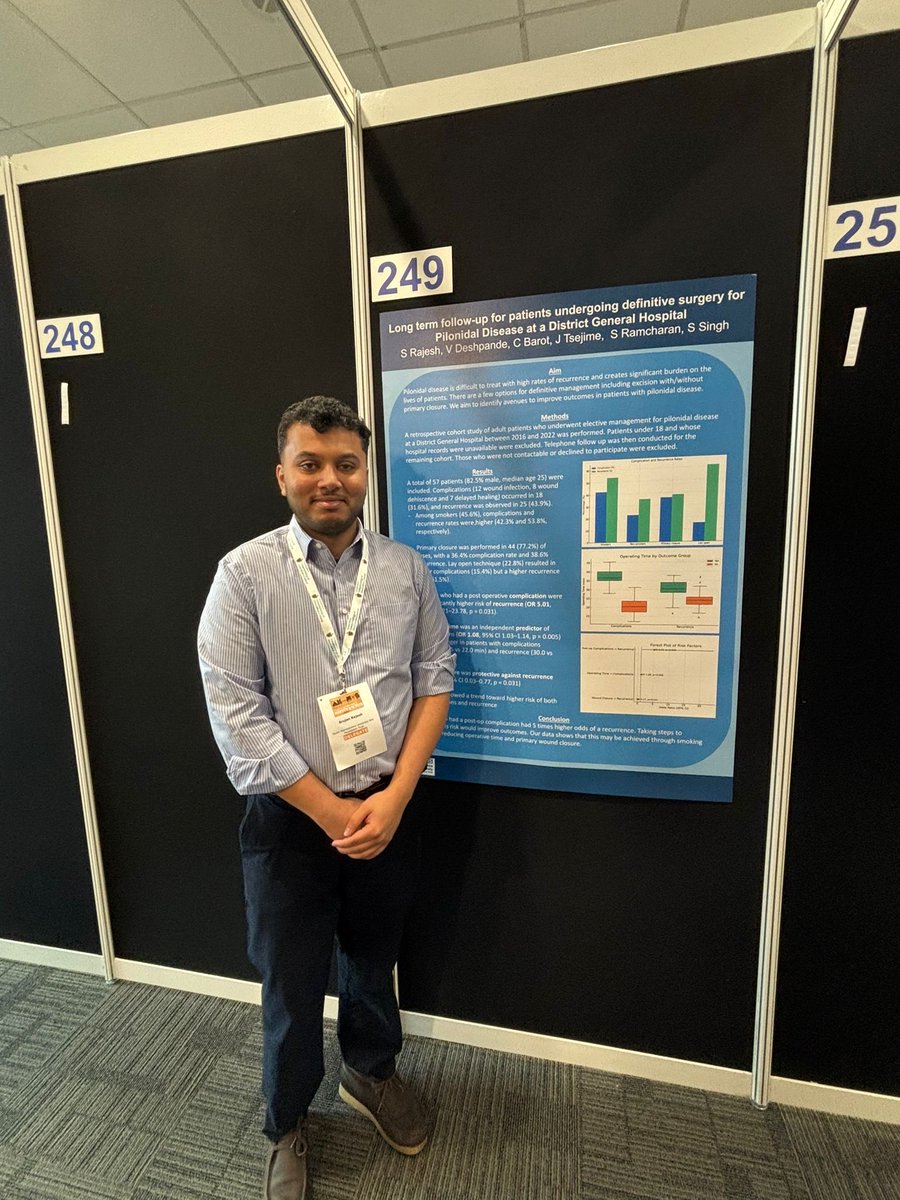 Great representation by <a href="/warwick/">Bob Warwick</a> hospital ⁦<a href="/nhsswft/">@nhsswft</a>⁩ at #ACPGBI2025 - Well done team🙏🏽 Let’s bring more research work in the next year meeting.
