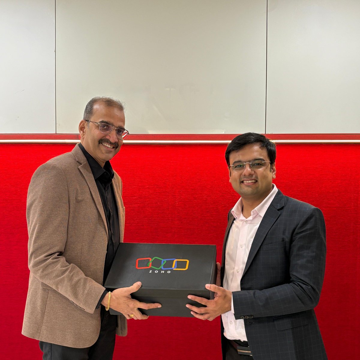 SVTAdvisors's tweet photo. We were happy to welcome K P Narayanan from @Zoho to SVT Advisors🙌
A thoughtful gift box and inspiring conversations made the visit memorable.
Thanks to K P Narayanan and the Zoho team for making this CA Day a truly special day🙏
#SVTAdvisors #Zoho #ZohoFinance #CADayWithZoho https://t.co/26V4PdRlOs
