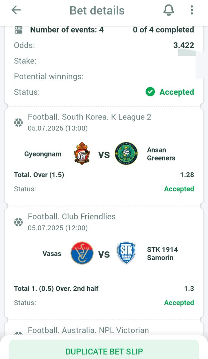 LUNCH SLIP🔥 (3+ ODDS)

LINEBET CODE👉🏿 583S9