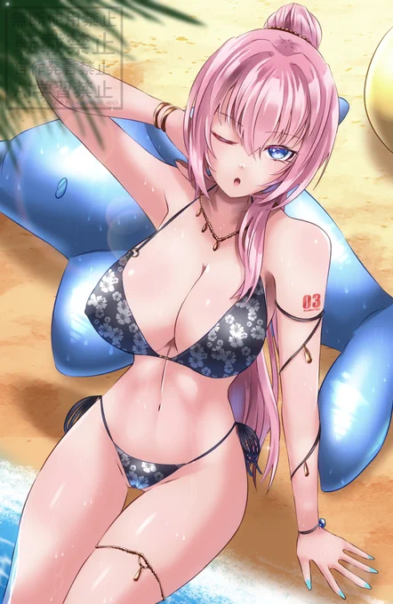 水着ルカさん #ビキニスタイルの日 #巡音ルカ