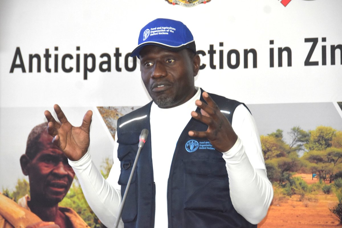 The Southern Environment (@southern_enviro) on Twitter photo Dr. Bongo of <a href="/FAOZimbabwe/">FAO Zimbabwe</a> says, "We have moved away from just telling weather forecast, but rather implement initiatives that simplifying weather messages that is useful to local farmers."
<a href="/FAO/">Food and Agriculture Organization</a> <a href="/tmunyokoveri/">tendaimunyokoveri</a> <a href="/faosfsafrica/">FAO Subregional Office for Southern Africa</a>
#TransformingLivesThroughSolutionFocusedNews Dr. Bongo of <a href="/FAOZimbabwe/">FAO Zimbabwe</a> says, "We have moved away from just telling weather forecast, but rather implement initiatives that simplifying weather messages that is useful to local farmers."
<a href="/FAO/">Food and Agriculture Organization</a> <a href="/tmunyokoveri/">tendaimunyokoveri</a> <a href="/faosfsafrica/">FAO Subregional Office for Southern Africa</a>
#TransformingLivesThroughSolutionFocusedNews