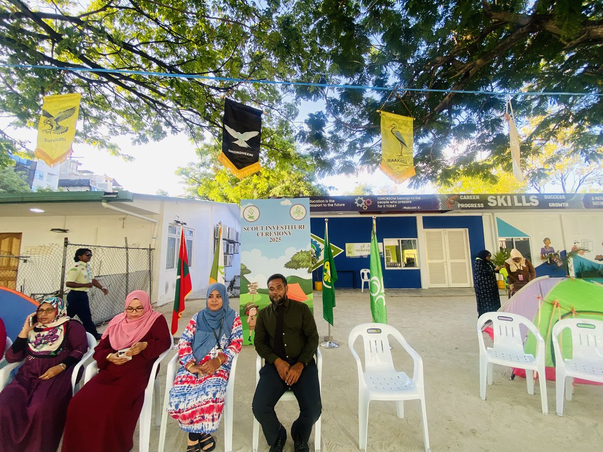 Huravee1's tweet photo. "Today, you don't just wear the uniform — you take on the promise to live by it. A Scout is not only prepared, but always willing to serve with courage, loyalty, and honor."
Scouts investiture ceremony 2025 . Congratulations and welcome newly invested scouts. 

@MoEdumv https://t.co/k0pCPfPlRi