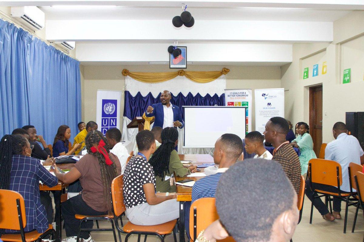 undptz's tweet photo. Yesterday we joined our @undptz Student Ambassadors at @dar_dit for Empowering Voices: Connecting Youths to Opportunities. A powerful day of dialogue, innovation &amp; youth-led solutions. 
#YouthEmpowerment #Innovation https://t.co/iMNKowuM42