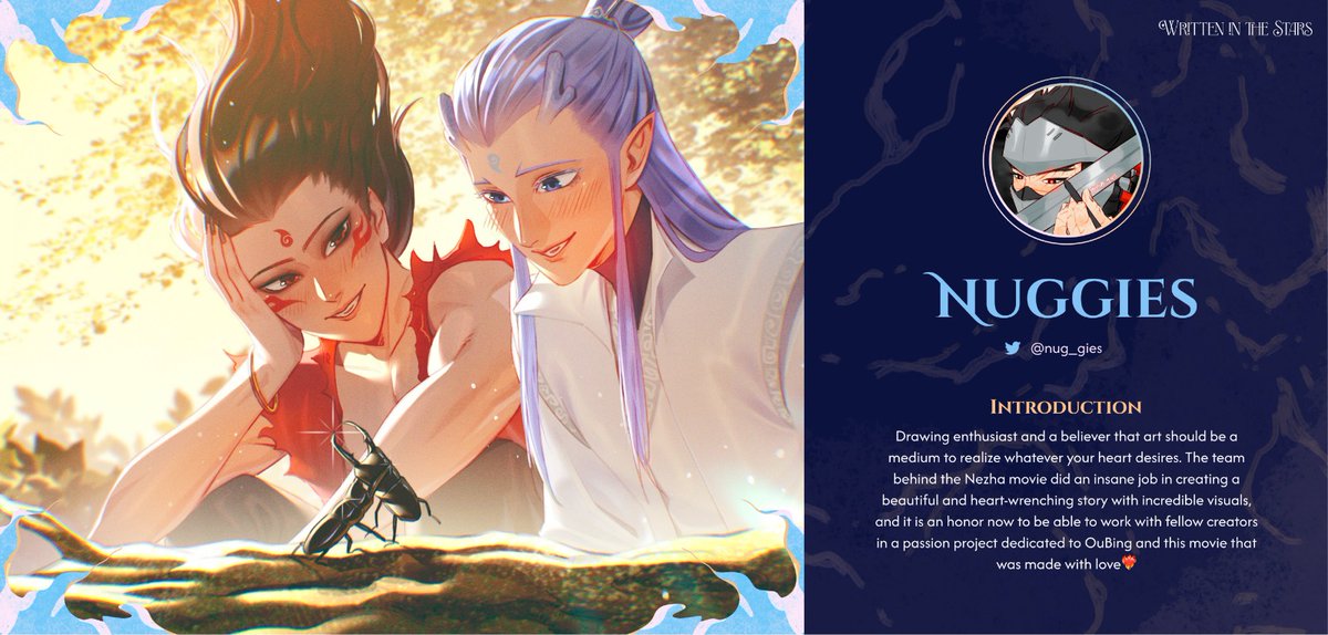 WITStarsZine's tweet image. 🪷 CONTRIBUTOR SPOTLIGHT 🐉
Please welcome our chef @nug_gies ! Nuggies here will be contributing to this project with their beautiful illustration and delicious chicken nuggets, made with love 🤤🫶