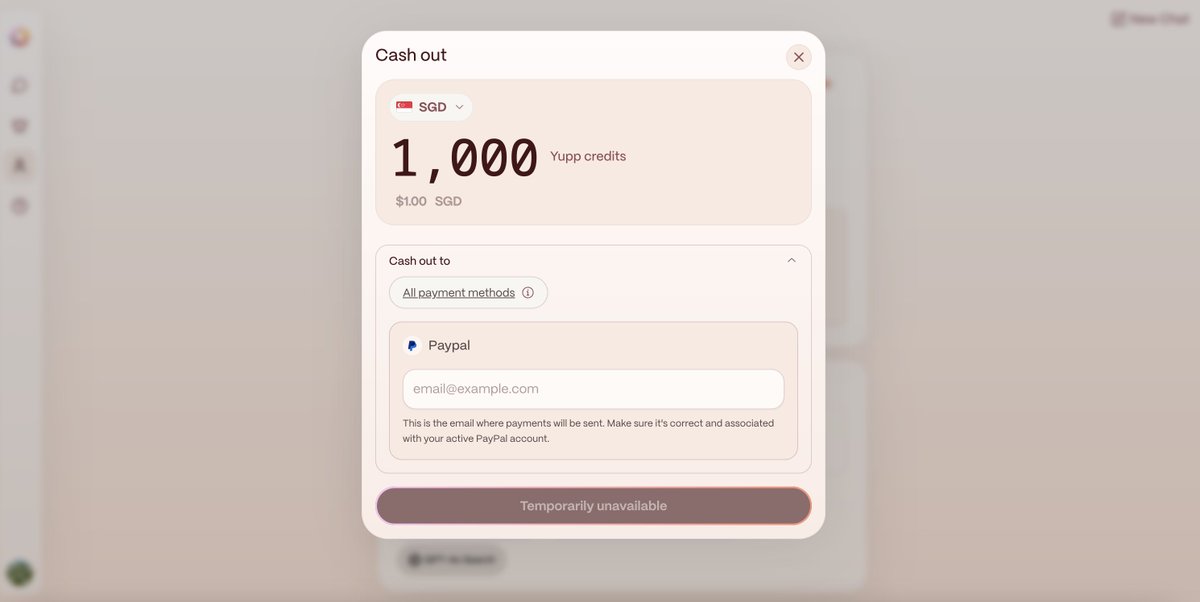 刚没事刷了个项目 <a href="/yupp_ai/">Yupp</a> 撸了6000积分=6美元
一个号大概十多分钟时间
查阅了下资料，单号月撸上限50美金，日提现最高10美金！
 
但是建议不要提现，没多少钱
因为是 #a16z 投资的，所以就把它当大毛来撸下试试
最主要撸它不算浪费时间

yupp可以把它理解为一个ai大模型汇总平台