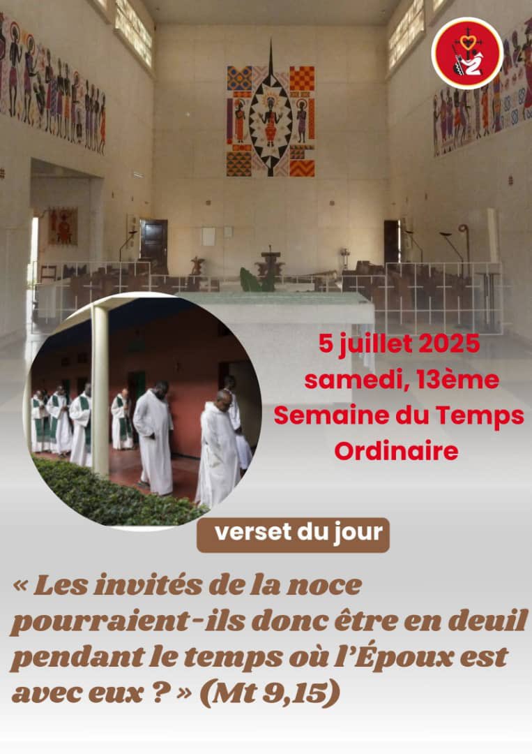@abbayedekeurmoussa 
<a href="/KeurMoussa/">Abbaye de KeurMoussa</a> 
#abbayedekeurmoussa
#keurmoussaabbey 
#keurmoussa 
#versetdujour 
« Les invités de la #noce pourraient-ils donc être en #deuil pendant le temps où l’#Époux est avec eux ?« , Mt 9,15
#gaudiapacis