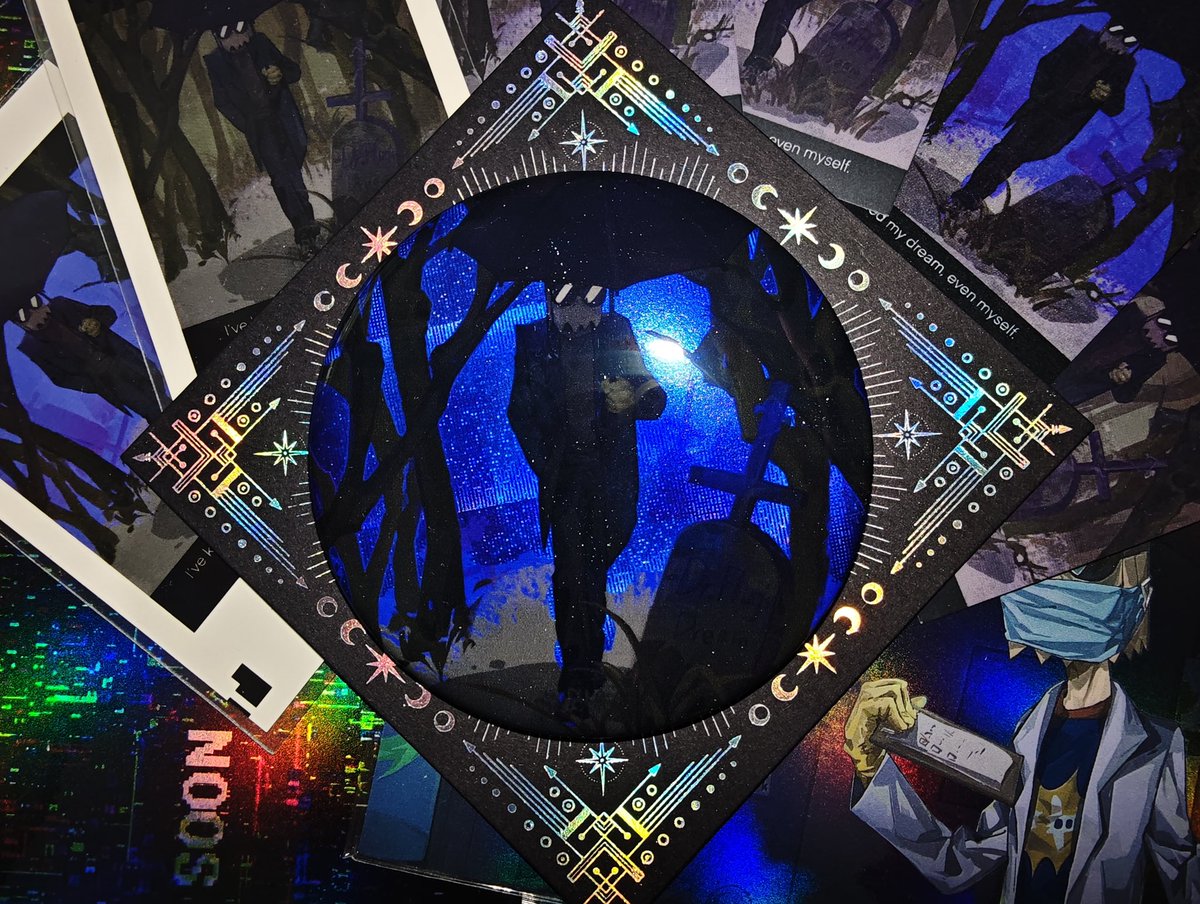 azhe265's tweet photo. "Calling all Villainous fans! 🦹‍♂️💥

Get your hands on OFFICIAL-FANART goodies from creator Moqiweisheng @moqiweishe88381!
是无滤镜实物照片，更多请看评论区！
没错，我来这边诈尸发谷了(为什么某推之能发4张照片啊喂
#BlackHat  #Moqiweisheng #Flug #Villainous https://t.co/C9mTLaIQdy