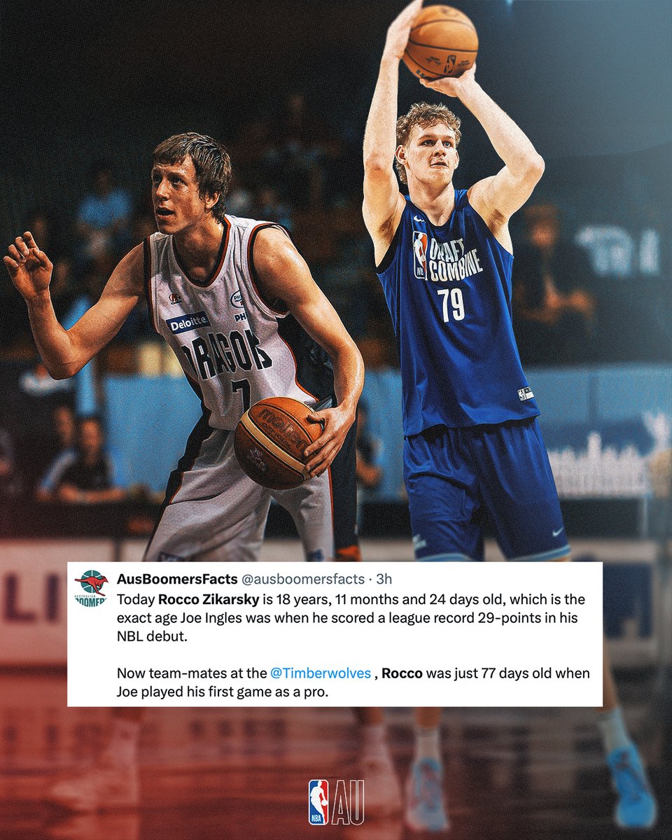 The moment Rocco has been waiting for since he was 77 days old... A chance to share an NBA court with Joe Ingles!

Let's get next season started already!

cc @ausboomerfacts