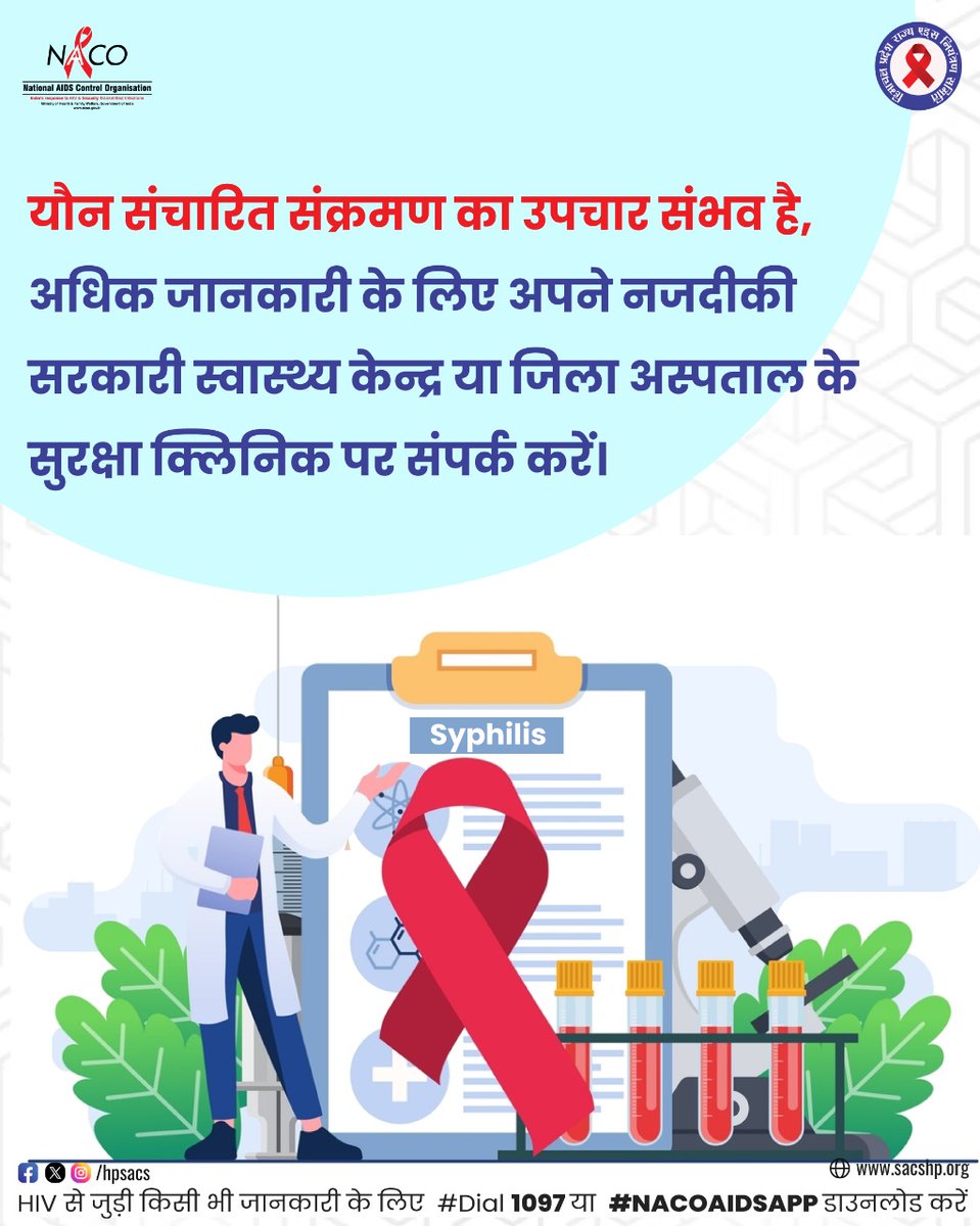 यौन संचारित संक्रमण (STI) का समय पर इलाज करवाने पर यह पूर्ण रूप से ठीक हो जाते हैं 
यौन संचारित संक्रमण (STI) के कोई भी लक्षण दिखाई देने पर नज़दीकी स्वस्थ्य केंद्र में संपर्क करें 
#EKAISIDUNIYA #TAKETHERIGHTSPATH #HIVTesting #GetTested #KnowYourHIVStatus #Dial1097
