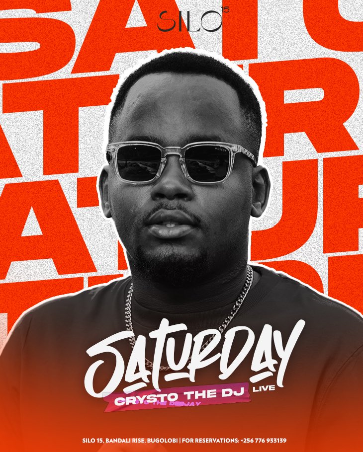 Silo15 (@silo15_) on Twitter photo Turn up tonite at the Ultimate Silo SATURDAY ๐๐ฅ
With <a href="/DjAludah/">Sir. Aludah ๐</a> <a href="/fem_dj/">Fem Deejay</a> <a href="/DJ_Ssese/">Uncle DJ</a> <a href="/CrystoTheDeejay/">The TurnUp King ๐</a>
๐Silo 15, Bandali rise, Bugolobi. Turn up tonite at the Ultimate Silo SATURDAY ๐๐ฅ
With <a href="/DjAludah/">Sir. Aludah ๐</a> <a href="/fem_dj/">Fem Deejay</a> <a href="/DJ_Ssese/">Uncle DJ</a> <a href="/CrystoTheDeejay/">The TurnUp King ๐</a>
๐Silo 15, Bandali rise, Bugolobi.
