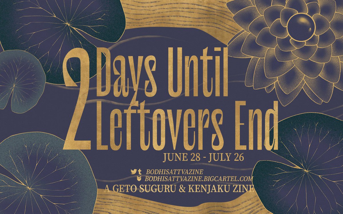 BodhisattvaZine's tweet image. 🪷Leftovers Close In 2 Days🪷
Don't be late now.