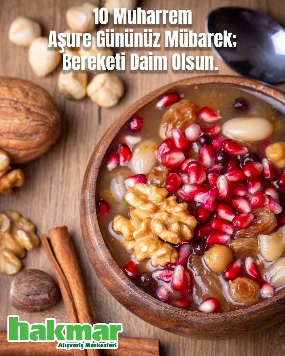 10 Muharrem Aşure Gününüz Mübarek; Bereketi Daim Olsun. 🌙
