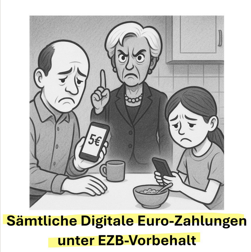 Schon von 👁️ DESP 👁️gehört?
Das ist die Digital Euro Service Plattform zur Echtzeit-Überwachung aller Transaktionen im Eurosystem. Die EZB und die nationalen Zentralbanken sollen die Parameter festlegen nach denen Zahlungen zensiert werden können.
Dieser Artikel (LinkedIn) von