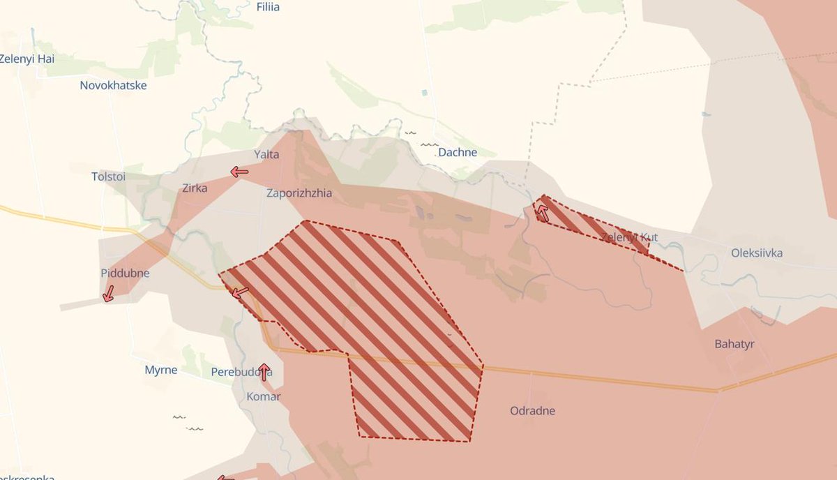 🇷🇺🇺🇦 ВС РФ освободили Зелёный Кут и Новоукраинку возле границ Днепропетровской области.

Также они продвинулись в районе села Отрадное на этом же участке.