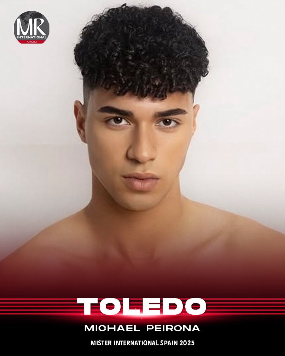 MISTER INTERNACIONAL TOLEDO
@miichaeel34
✨Michael Peirona
Edad: 22
Altura: 1,87 
Estudios: Grado medio de instalaciones eléctricas y domóticas 
Trabajo: Programador industrial
Aficiones: Baile, actuación, fotografía, el baloncesto y la música