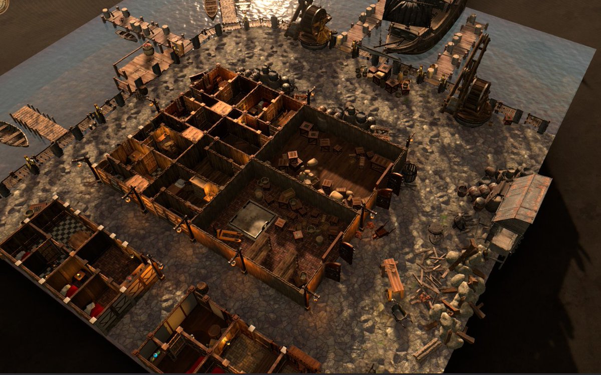 G1ddle's tweet photo. Finished the "Bright Docks"
Easter Egg placed.
#DnD #TTRPG #TabletopGaming #dungeonalchemist #DungeonsAndDragons #PnP #Pf2e #Pathfinder @DungeonAlchemi1 https://t.co/7tuFLDcxVZ