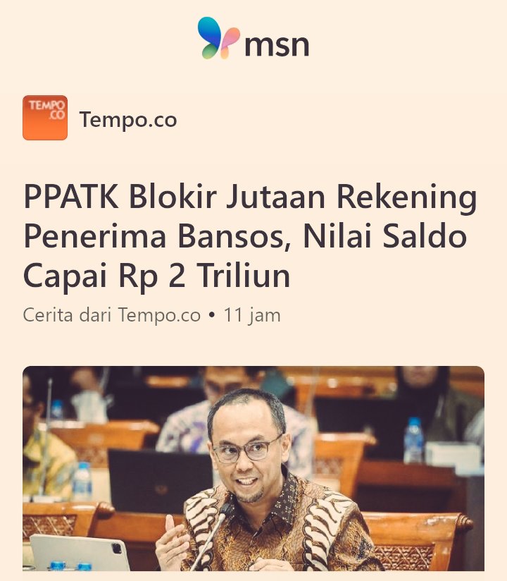 Penerima Bansos akal²an, dan sasarannya tepat ke pendukungnya 🤪

Tau kah kalian, bahwa sejarah negara² yg bangkrut itu karena memperbanyak hutang &amp; korupsi berjamaah oleh Pejabatnya. 

Tolak RUU Kejaksaan 
Pelayaran Morningg