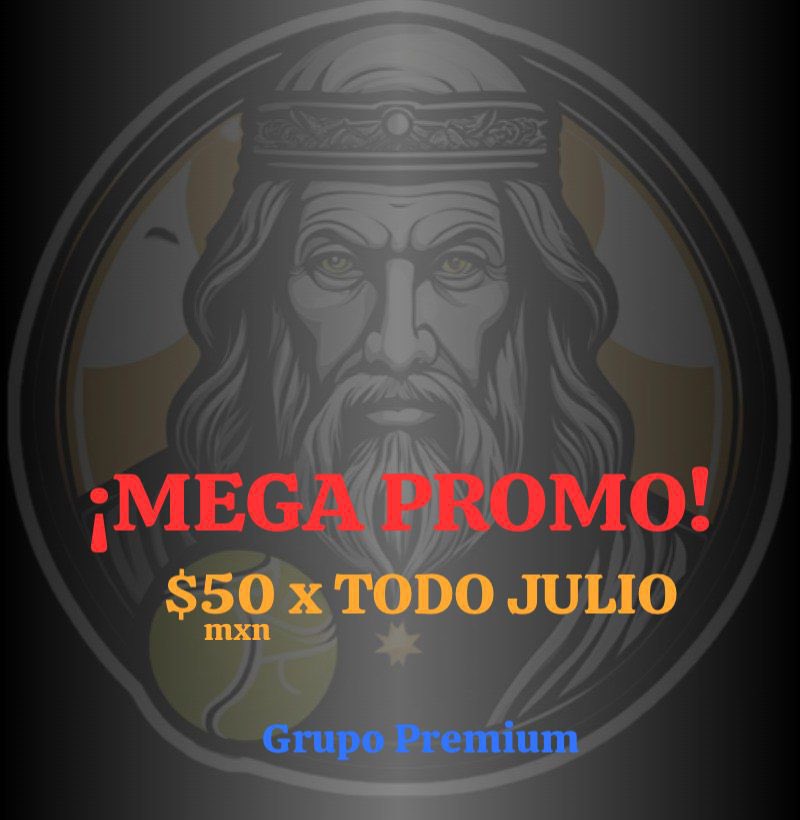 ProfetaTipster7's tweet photo. Mega promo para Julio. No la vuelvo a repetir ‼️⚠️

Grupo premium, multideporte 🎾⚽️⚾️
Mándame mensaje 👀🎁

#Tipster #Apuestas #Parley #Wimbledon https://t.co/O11Lmnq5fz