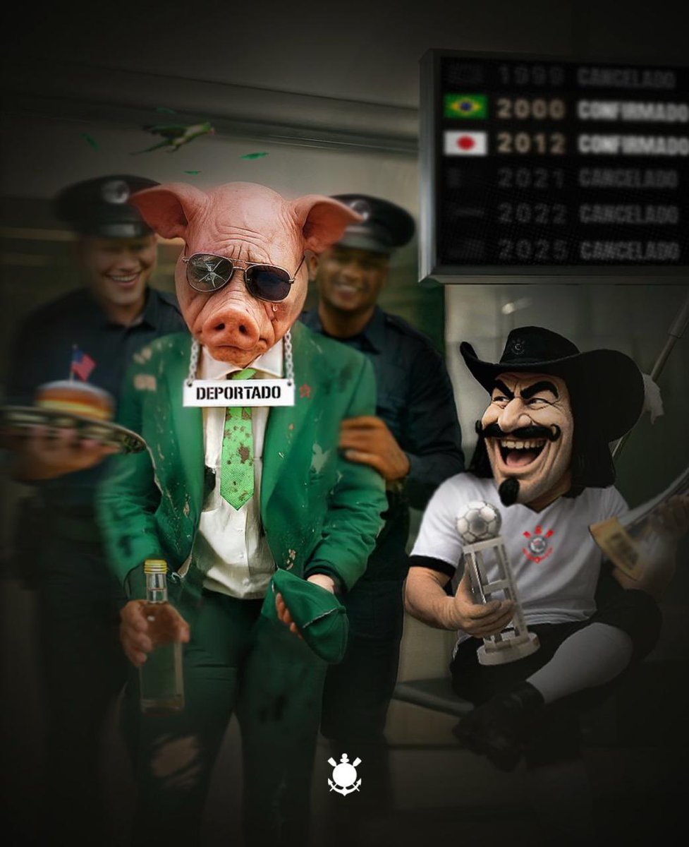 #Nuncaserao. Palmeiras não tem mundial. 

Kkkkkkkkkkkkkkkk