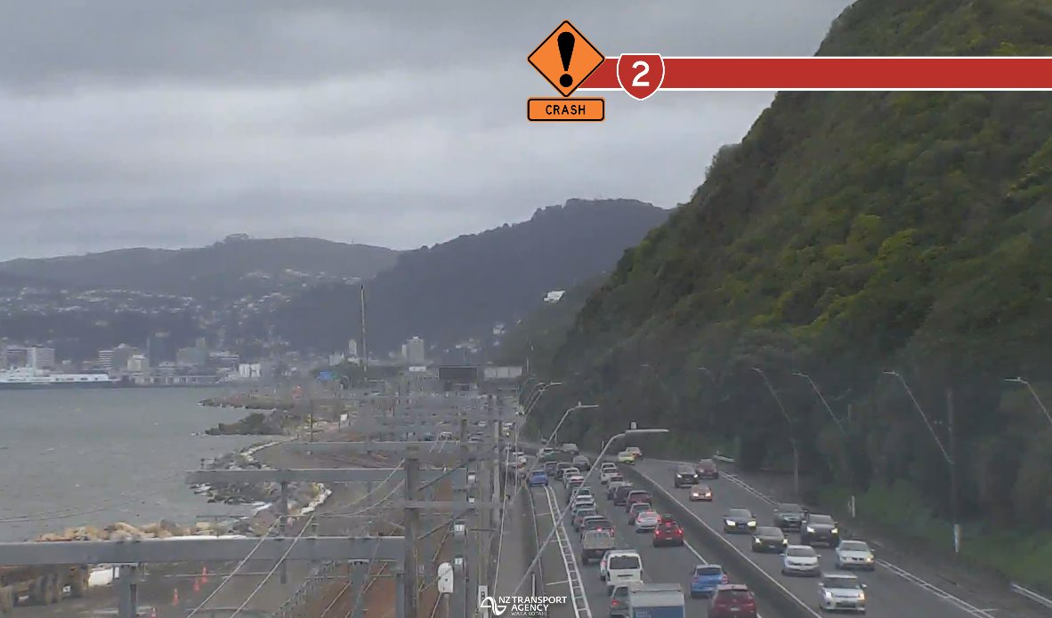 SH2 PETONE TO NGAURANGA, SOUTHBOUND - CRASH - 3:10PM
A crash is blocking a lane on SH2 approaching Ngauranga, citybound. Expect delays as emergency services attend.