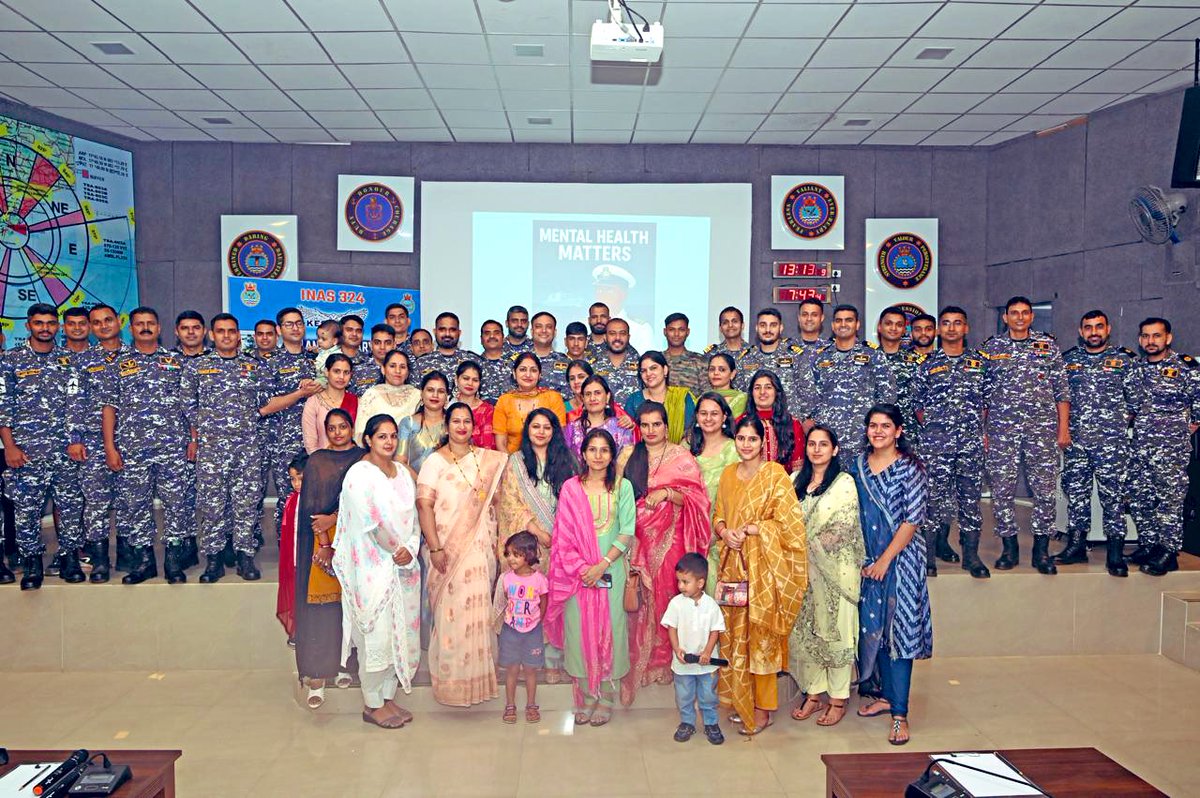 IN_Dega's tweet photo. ✨ #INAS324 — The #Kestrels 🚁 celebrated 03 years of unwavering excellence at #INSDega , with a special focus on Mental Health & Mindfulness 🧠🧘‍♂️.

✨ The milestone was marked by a wellness session, a heartfelt visit to an orphanage and a ceremonial cake-cutting.

📸 Highlights from the celebration

⚓️ Faithful | Tenacious | Fearless ⚓️