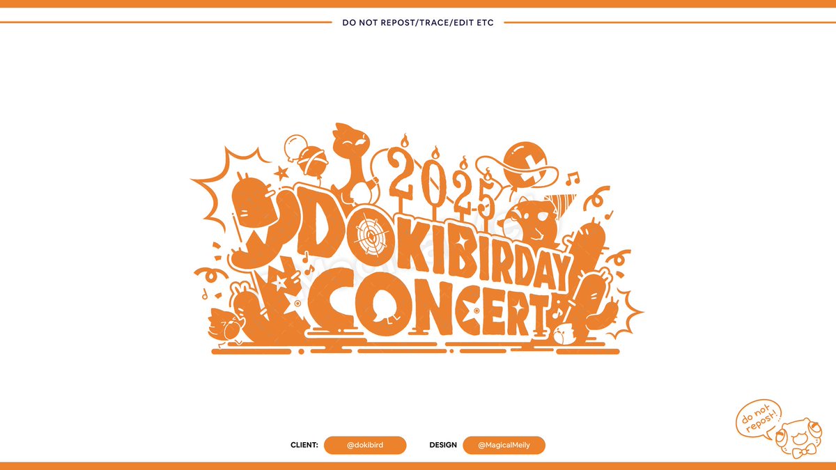 I was in charge of the logo for Doki's Birthday Concert! 
#DokiBirday2025 ⋆ #DokiGallery