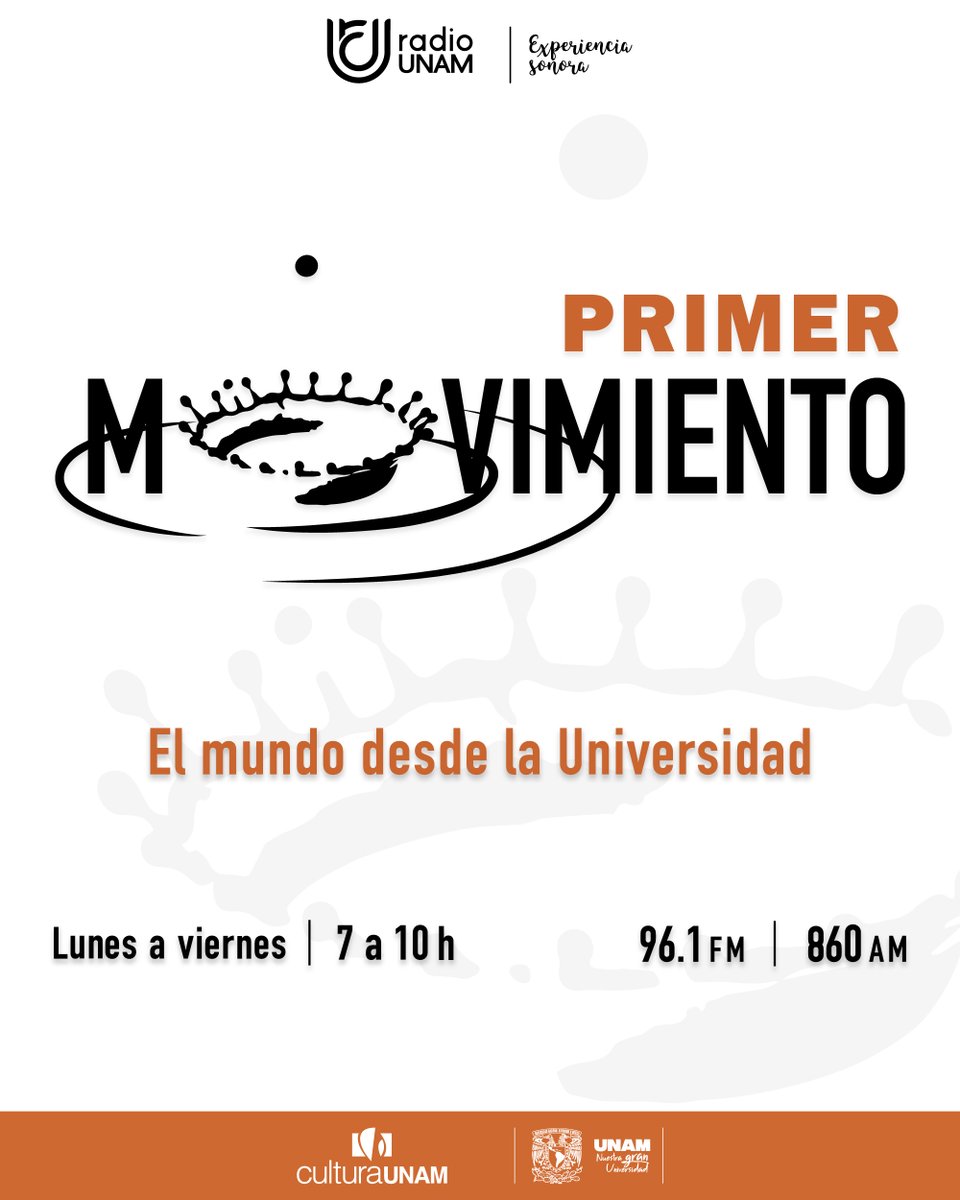 Radio UNAM (@radiounam) on Twitter photo 🎙️☕ Comienza tu día con ideas que inspiran.
<a href="/PMovimiento/">Primer Movimiento</a> no solo informa… interpreta lo que sucede con profundidad. 💭
Si buscas una mirada clara entre tanto ruido, este espacio es para ti.
📻 96.1 FM | 860 AM
🔗 bit.ly/961deFM | bit.ly/860deAM 🎙️☕ Comienza tu día con ideas que inspiran.
<a href="/PMovimiento/">Primer Movimiento</a> no solo informa… interpreta lo que sucede con profundidad. 💭
Si buscas una mirada clara entre tanto ruido, este espacio es para ti.
📻 96.1 FM | 860 AM
🔗 bit.ly/961deFM | bit.ly/860deAM