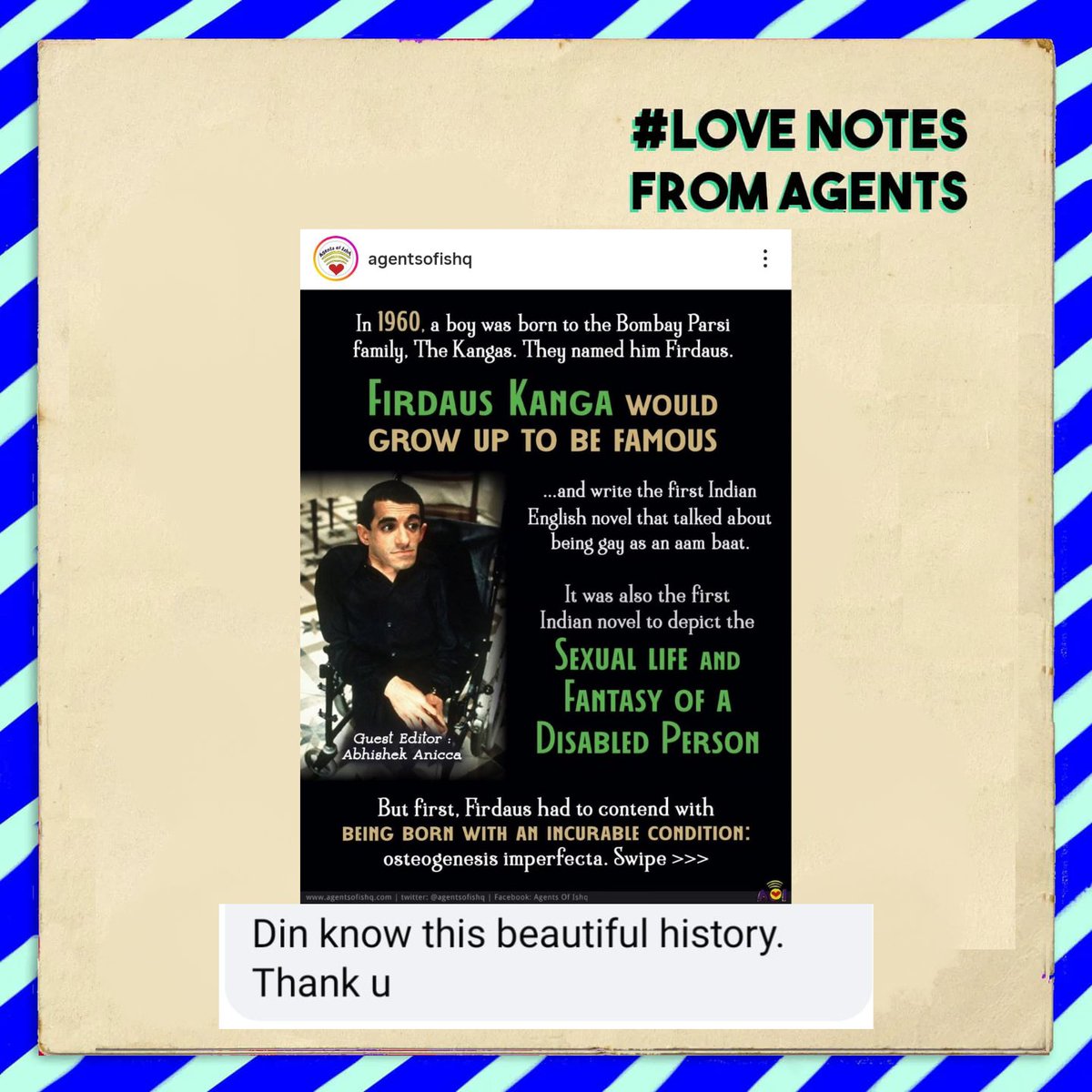 A shower of compliments from kind Agents helps us weather monsoon showers. 

#LoveNotes #Compliments #AgentskiAwaaz
