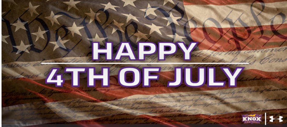 Alfredo Soliz (@alfredosoliz12) on Twitter photo Thank you <a href="/CoachWillits/">Aaron Willits '08</a> and <a href="/FB_KnoxCollege/">Knox College Football</a> for the 4th of July wishes! 🇺🇸🦅 #UMW
<a href="/coachcreeve/">Charlie Reeve</a> <a href="/the_CoachTC/">Coach Collins</a> <a href="/_CoachIrvin/">Coach Irvin 🌵</a> <a href="/MaxCave4/">Max Cave</a> <a href="/kyle_schmidt18/">Kyle Schmidt</a> <a href="/RecruitCalallen/">Calallen Wildcats Recruiting</a> Thank you <a href="/CoachWillits/">Aaron Willits '08</a> and <a href="/FB_KnoxCollege/">Knox College Football</a> for the 4th of July wishes! 🇺🇸🦅 #UMW
<a href="/coachcreeve/">Charlie Reeve</a> <a href="/the_CoachTC/">Coach Collins</a> <a href="/_CoachIrvin/">Coach Irvin 🌵</a> <a href="/MaxCave4/">Max Cave</a> <a href="/kyle_schmidt18/">Kyle Schmidt</a> <a href="/RecruitCalallen/">Calallen Wildcats Recruiting</a>