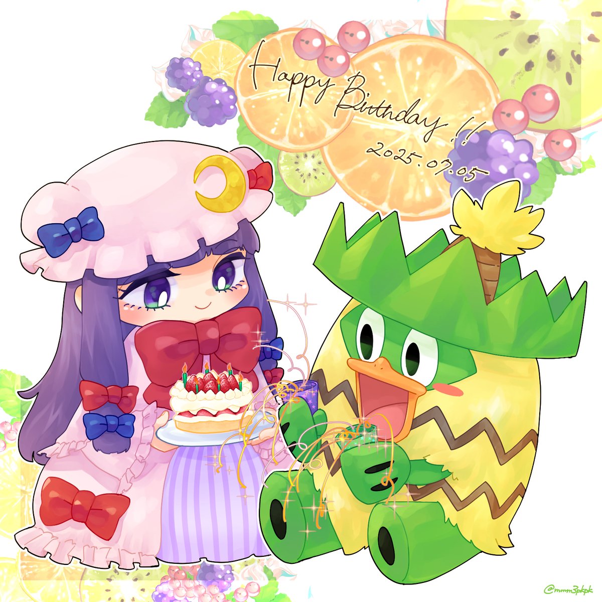 #へるぴんHBD2025
#ぽけそるアート
へるぴんさんお誕生日おめでとうございます！🎈🎂🎉