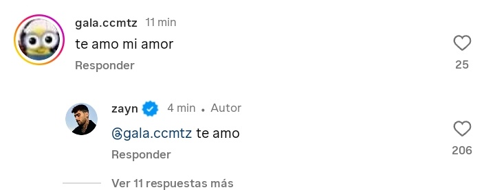 yo:  humillandome con mi traductor 
Zayn responde un comentario en español: