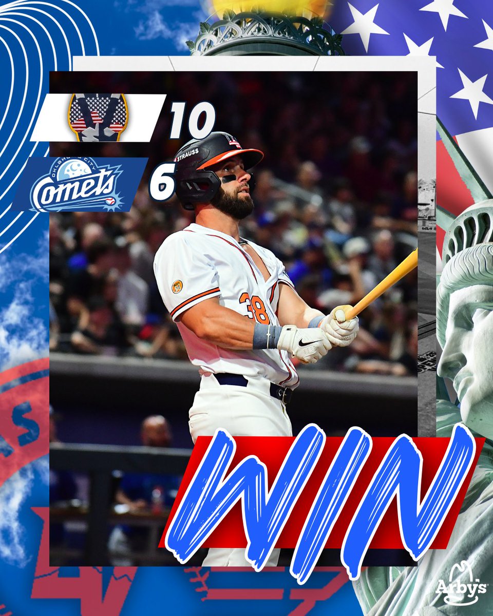 Las Vegas Aviators (@aviatorslv) on Twitter photo Final: Aviators 10, OKC 6
Wโs and rockets red glare from OK to the 702 ๐บ๐ธ
#AviatorsUp | #FourthOfJuly Final: Aviators 10, OKC 6
Wโs and rockets red glare from OK to the 702 ๐บ๐ธ
#AviatorsUp | #FourthOfJuly